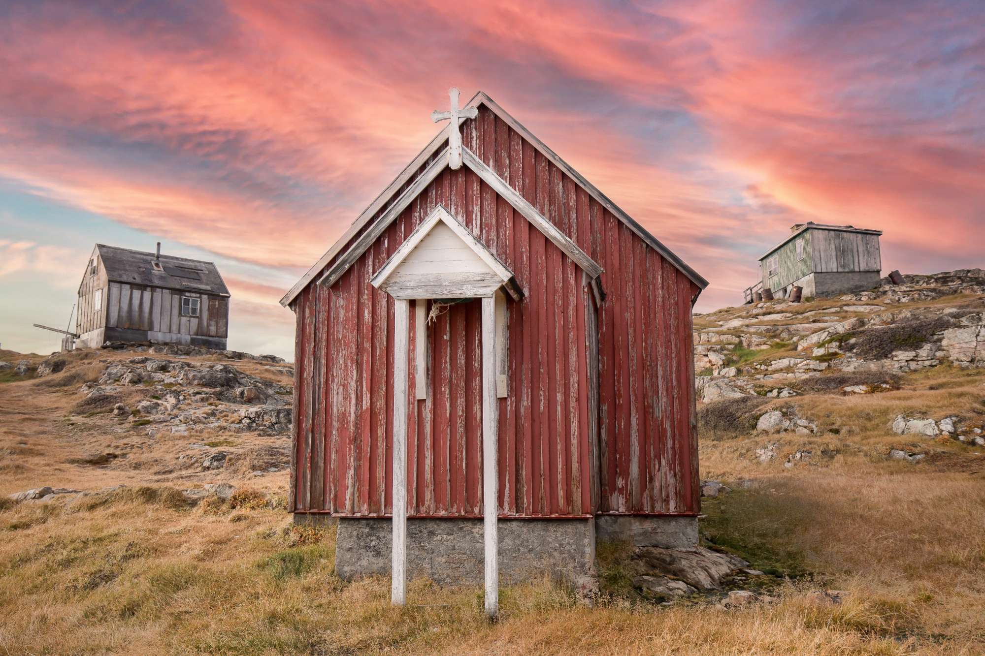 Fishing Huts Greenland  by Martyn Lucas aspect2i