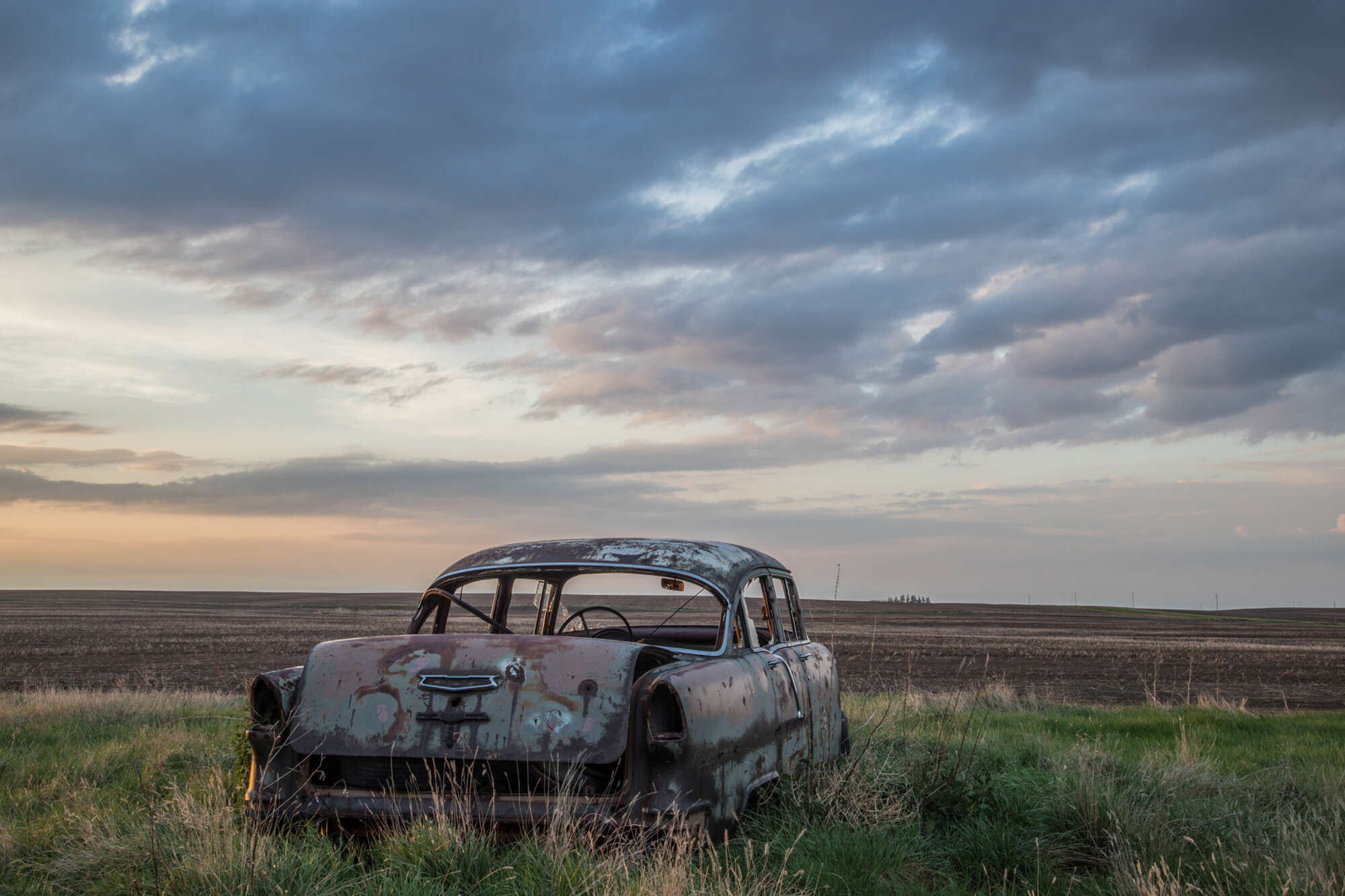 Abandoned car Dooley Montana by Tony Worobiec aspect2i