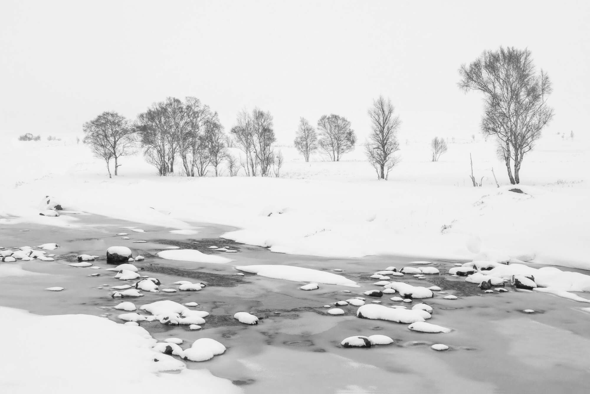 Snowfall on Rannoch Moor by Michael Pilkington aspect2i