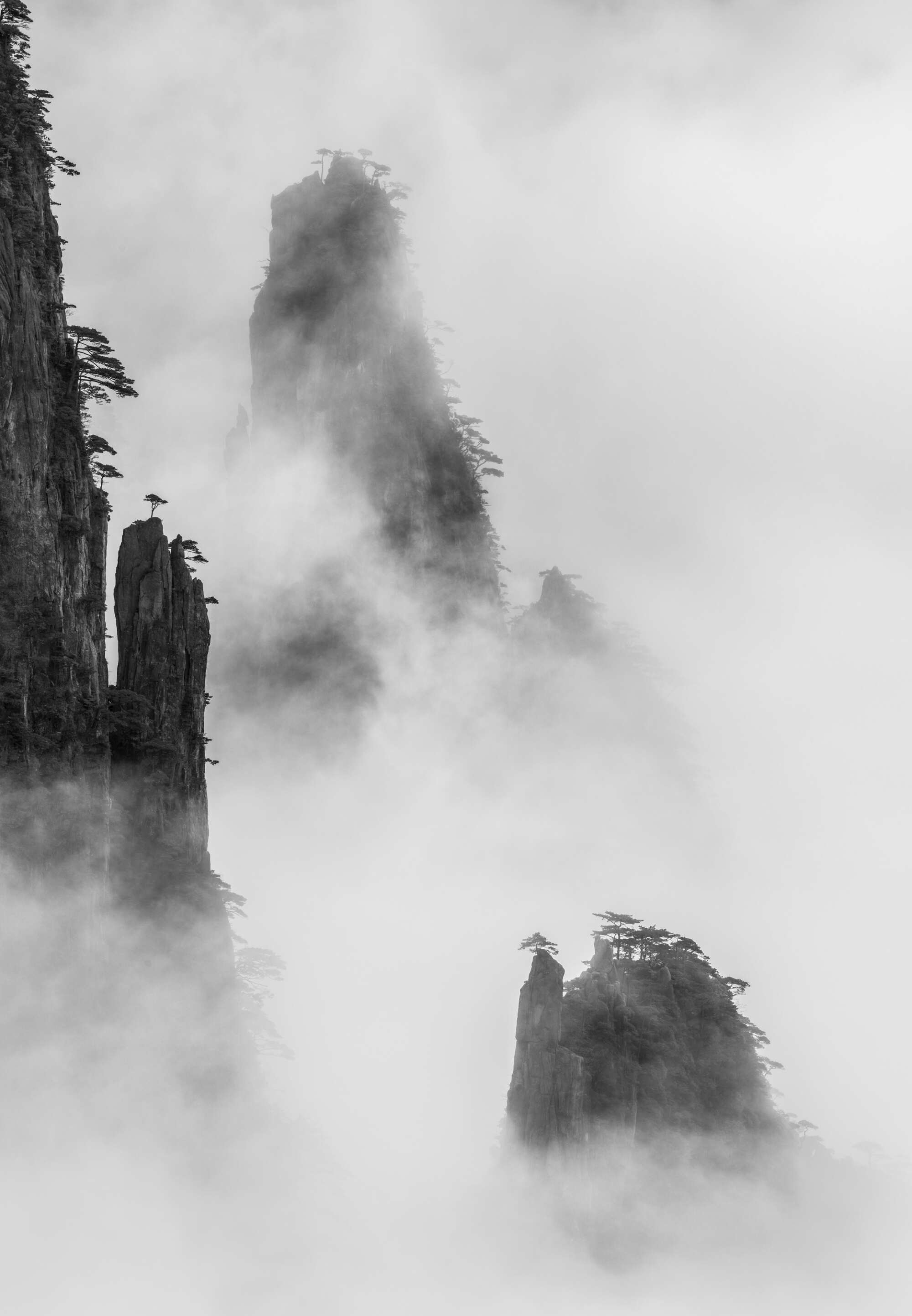 Spires in Cloud Yellow Mountain by Paul Gallagher aspect2i