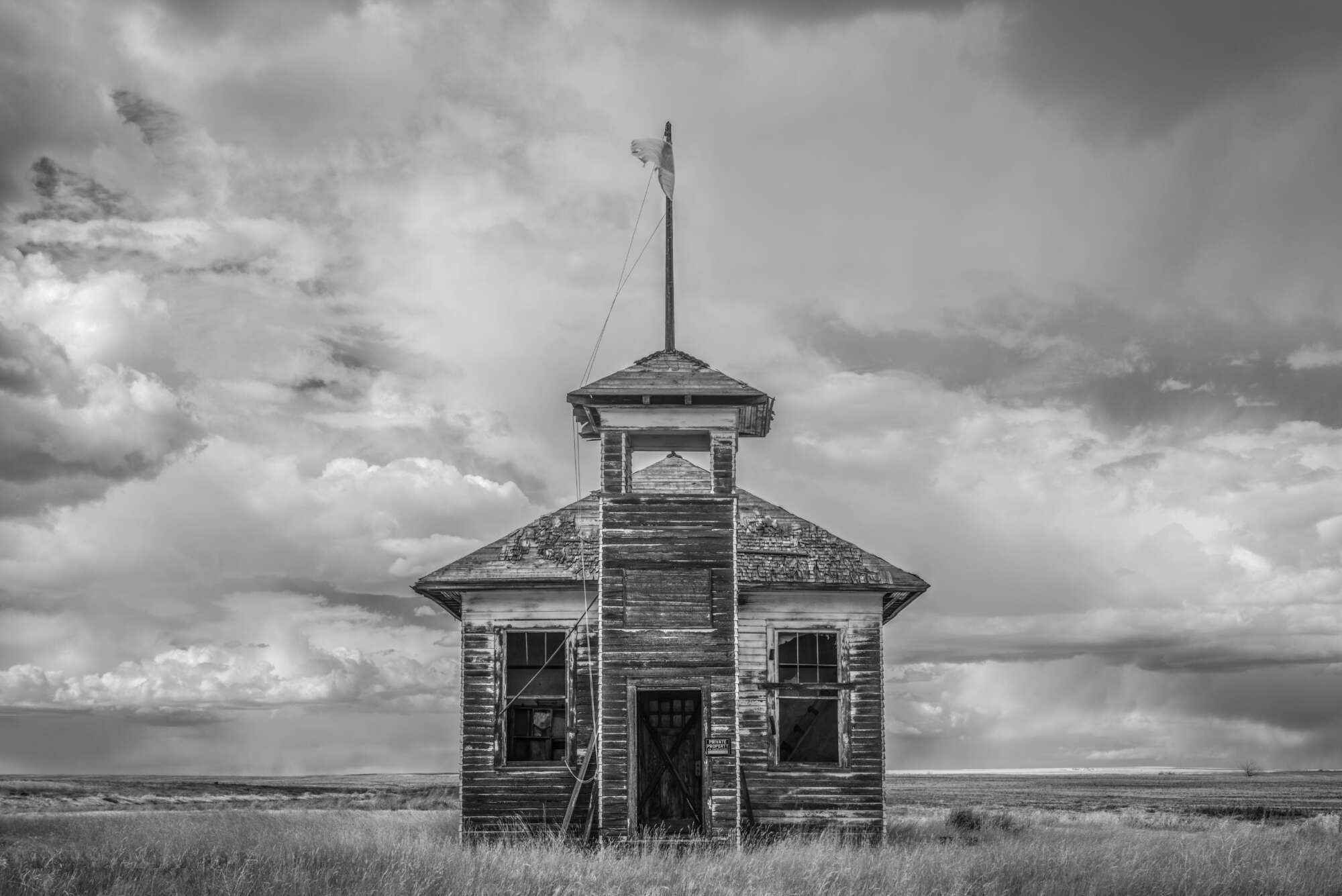 Abandoned Schoolhouse Montana by Paul Gallagher aspect2i