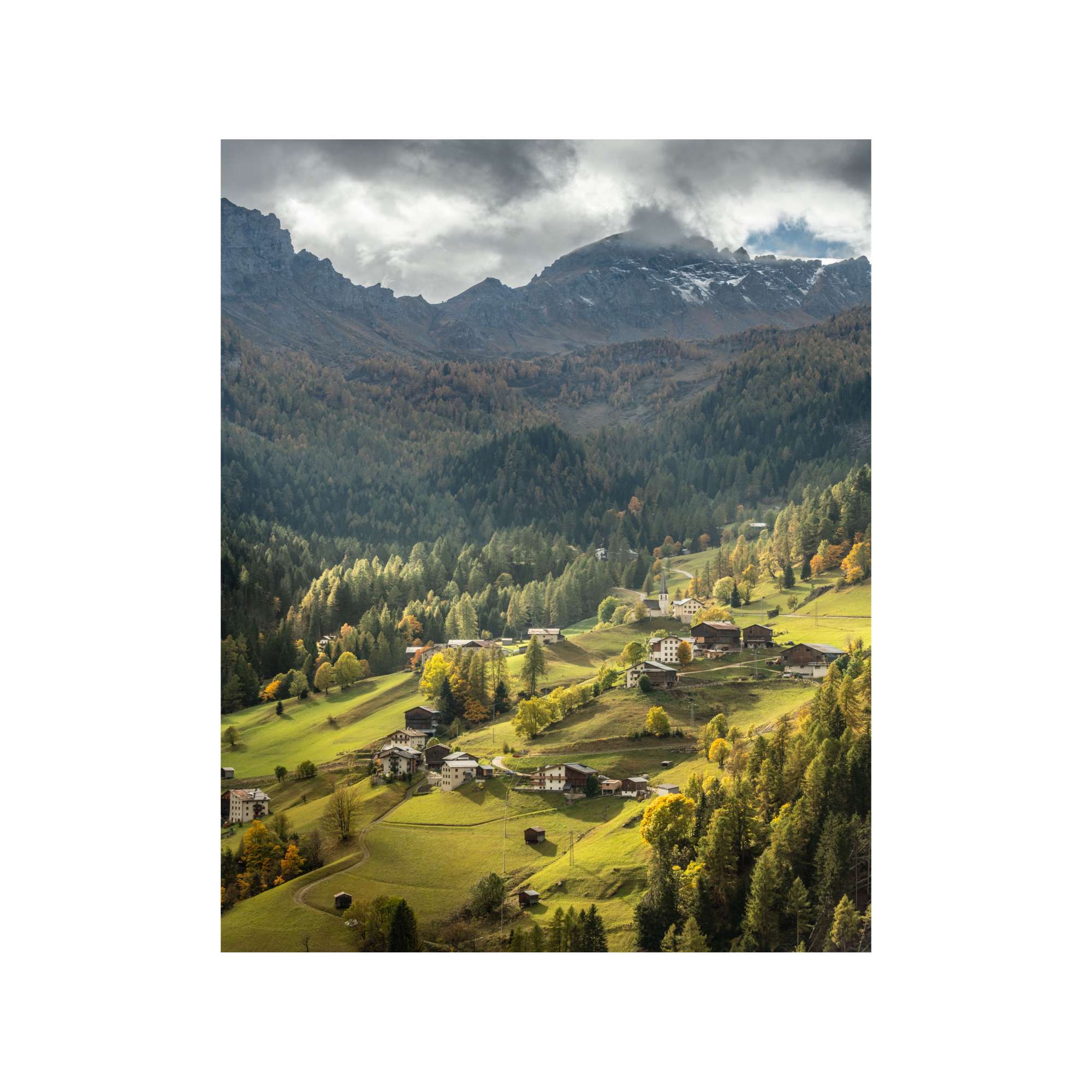 Dolomites - Sunlit Hillside