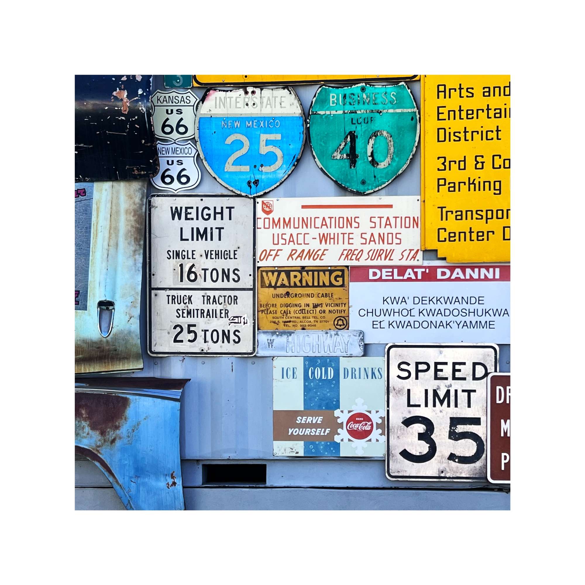 Route 66 - Collection of Signs